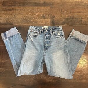 Abercrombie & Finch Blue Ankle Cropped Jeans